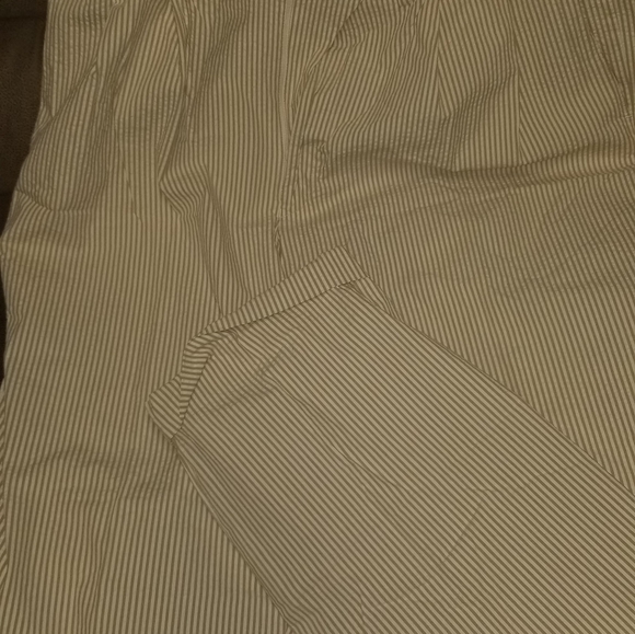 Casual Lauren (Ralph) Tan & Cream Pinstriped Slack - Picture 3 of 3